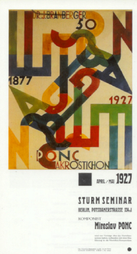 Návrh na obálku vlastní skladby/Miroslav Ponc 1927